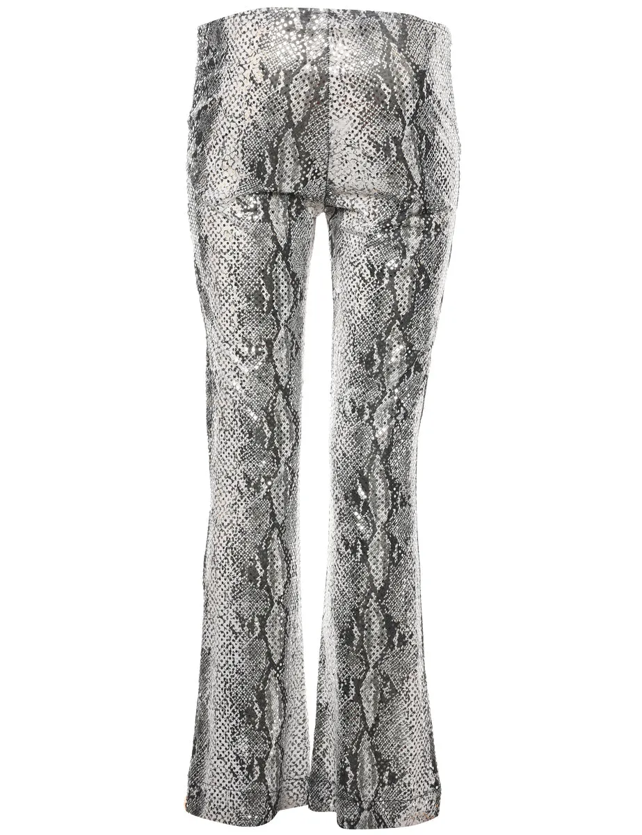 Snakeskin Pattern Trousers - W29 L31