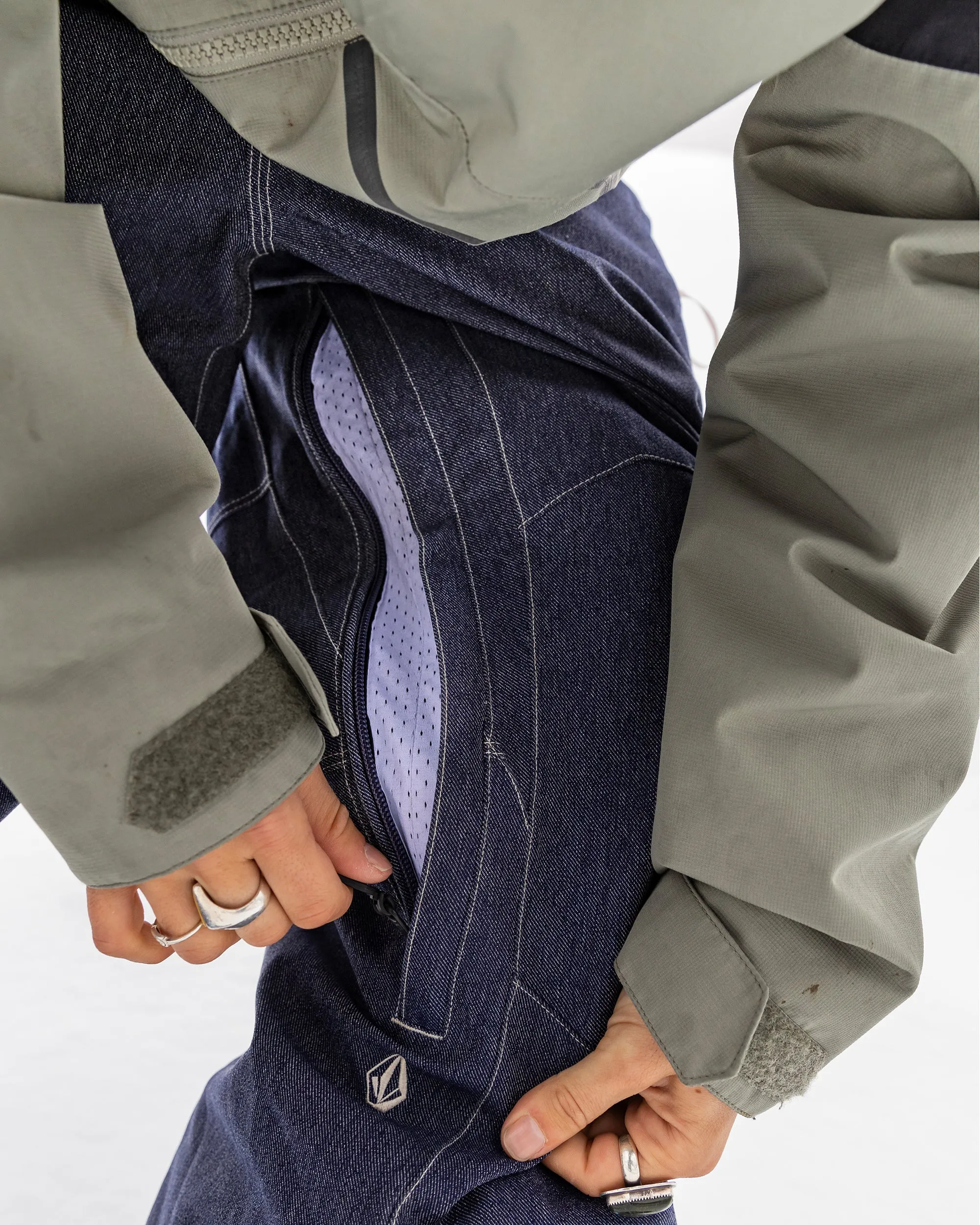 Snow Billow Trousers - Dark Denim