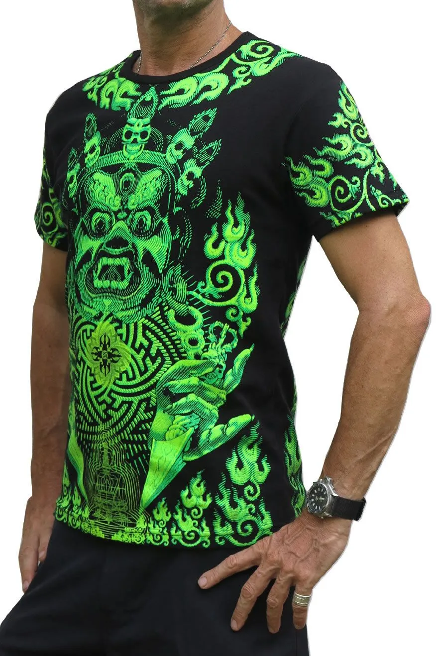 S/S Symbol Print T : Lime Mahakala