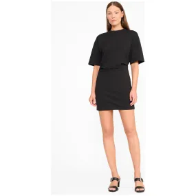 Staud Truman Mini Dress in Black