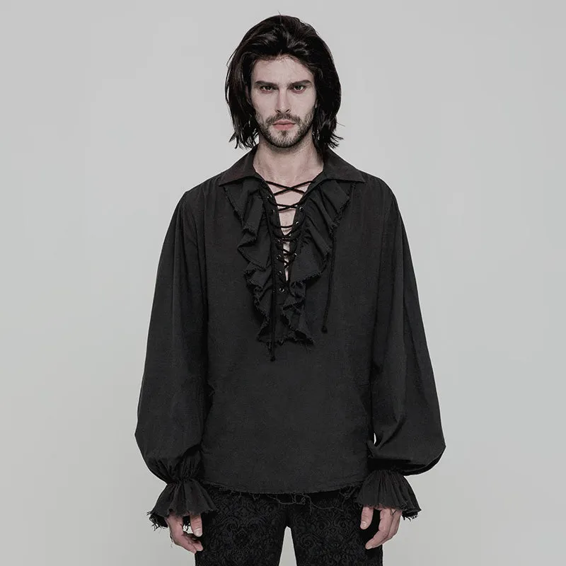 Steampunk Long Sleeve Men Shirt