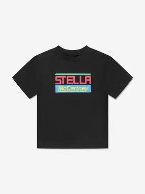 Stella McCartney Boys Logo Print T-Shirt in Black