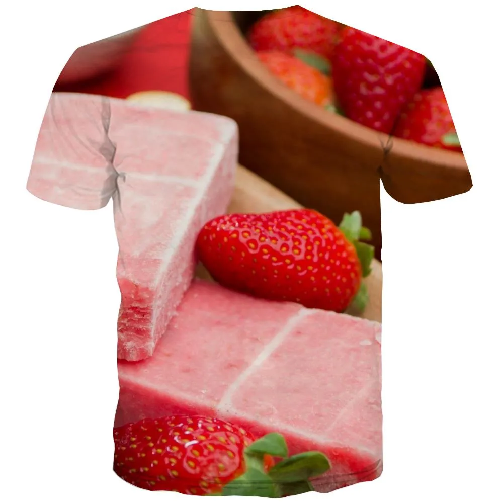 Sweet T shirts Men Gourmet Shirt Print Icecream Tshirt Printed Colourful Tshirts Novelty