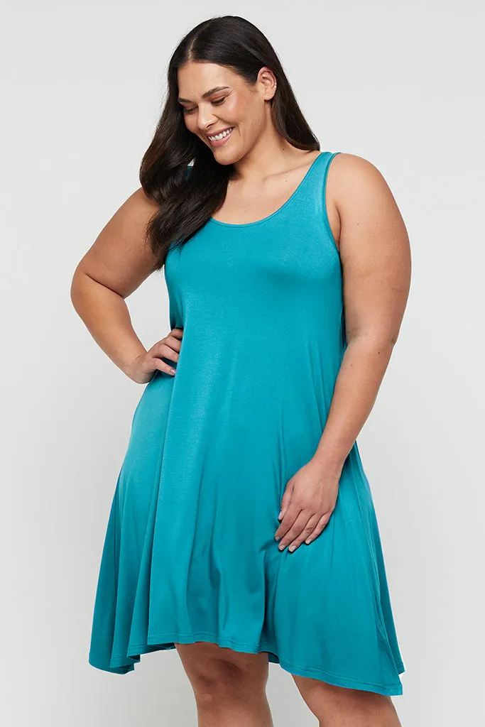 Swing Dress - Teal