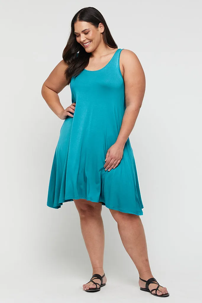 Swing Dress - Teal