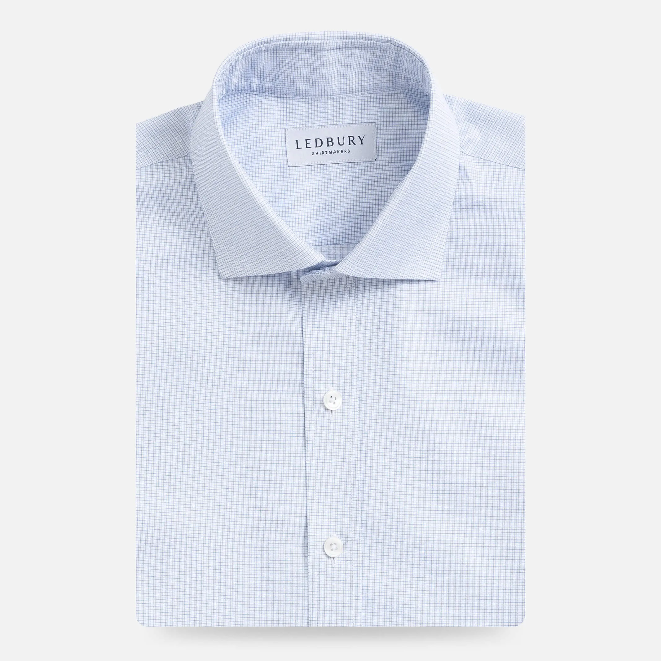 The Blue Strauss Small Check Custom Shirt