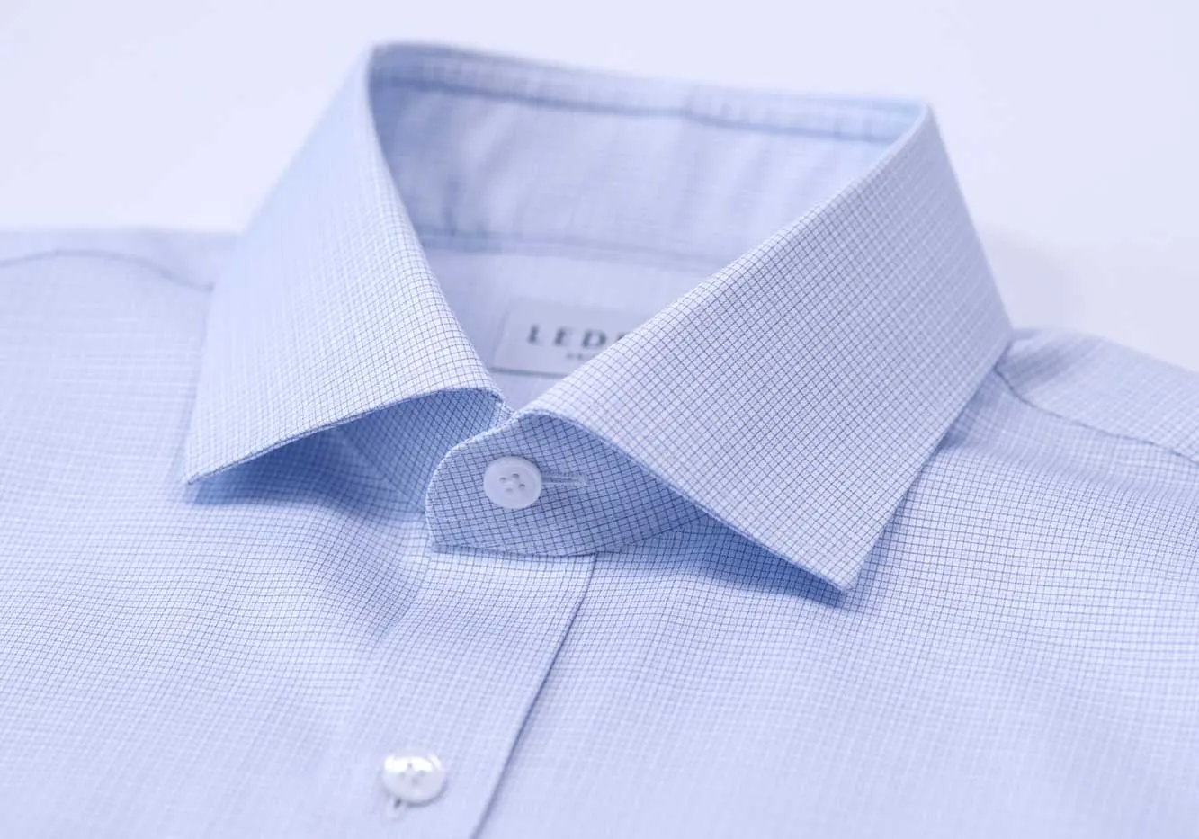 The Blue Strauss Small Check Custom Shirt