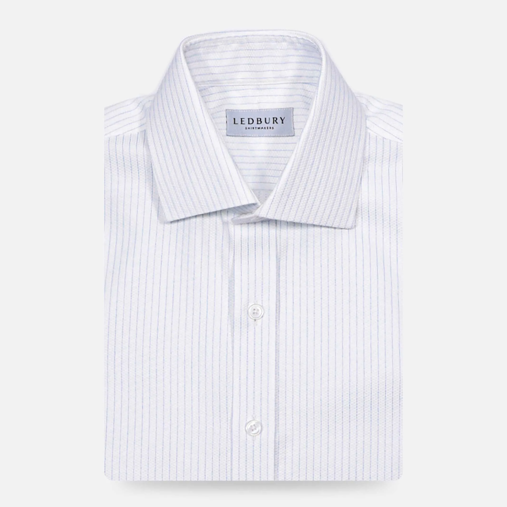 The Light Blue Lenox Sport Stripe Custom Shirt