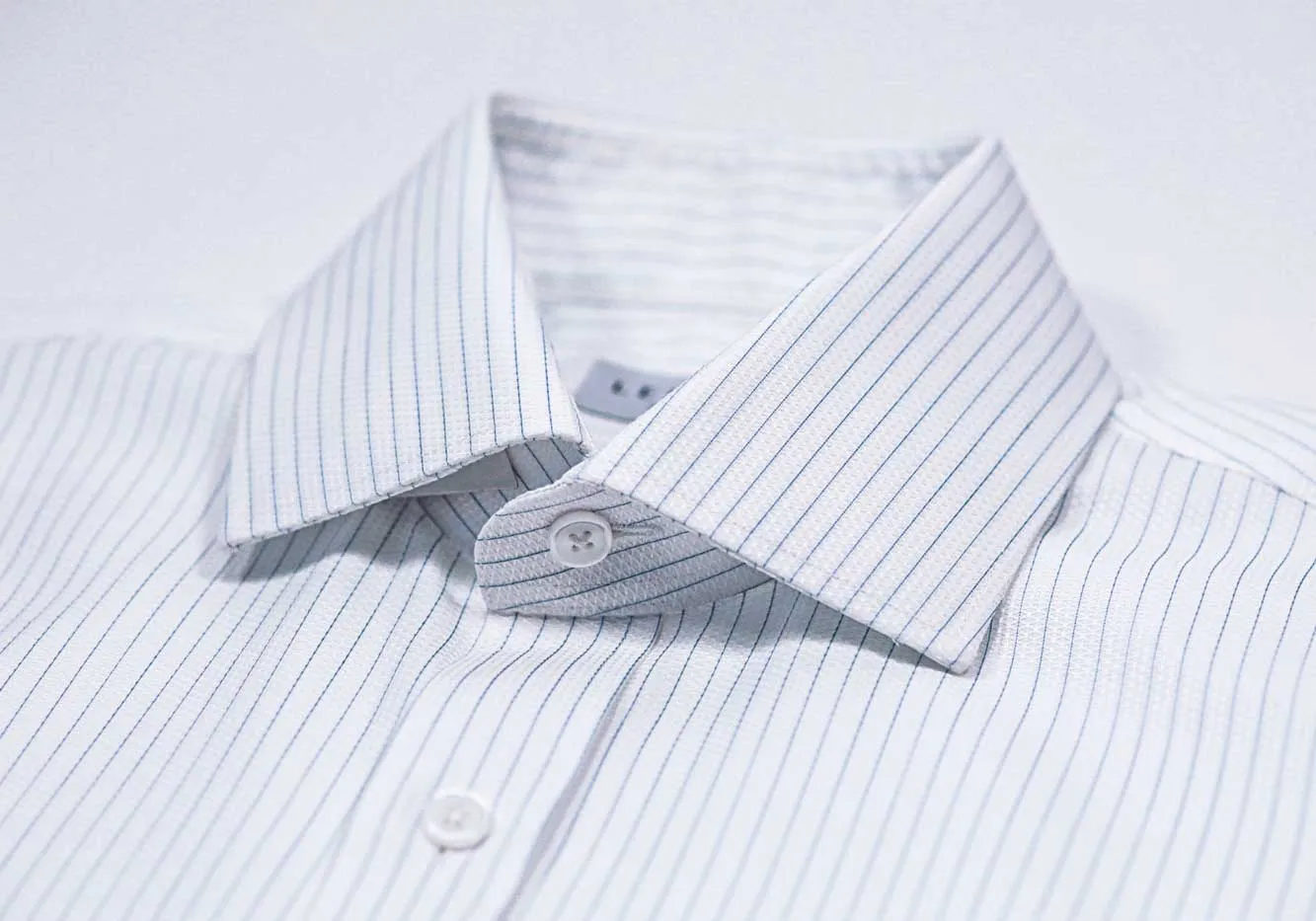 The Light Blue Lenox Sport Stripe Custom Shirt