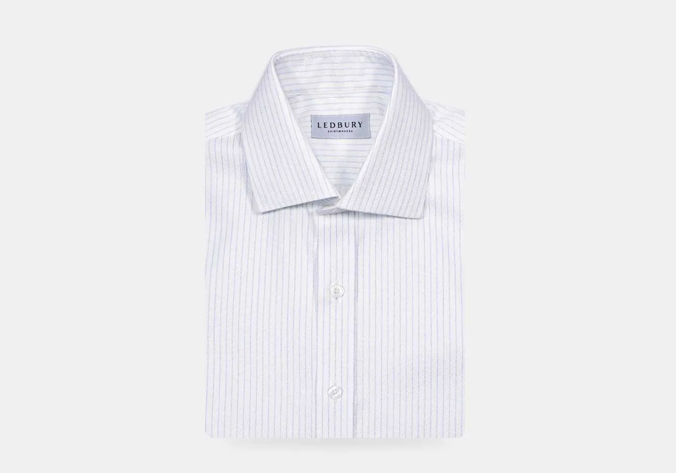 The Light Blue Lenox Sport Stripe Custom Shirt