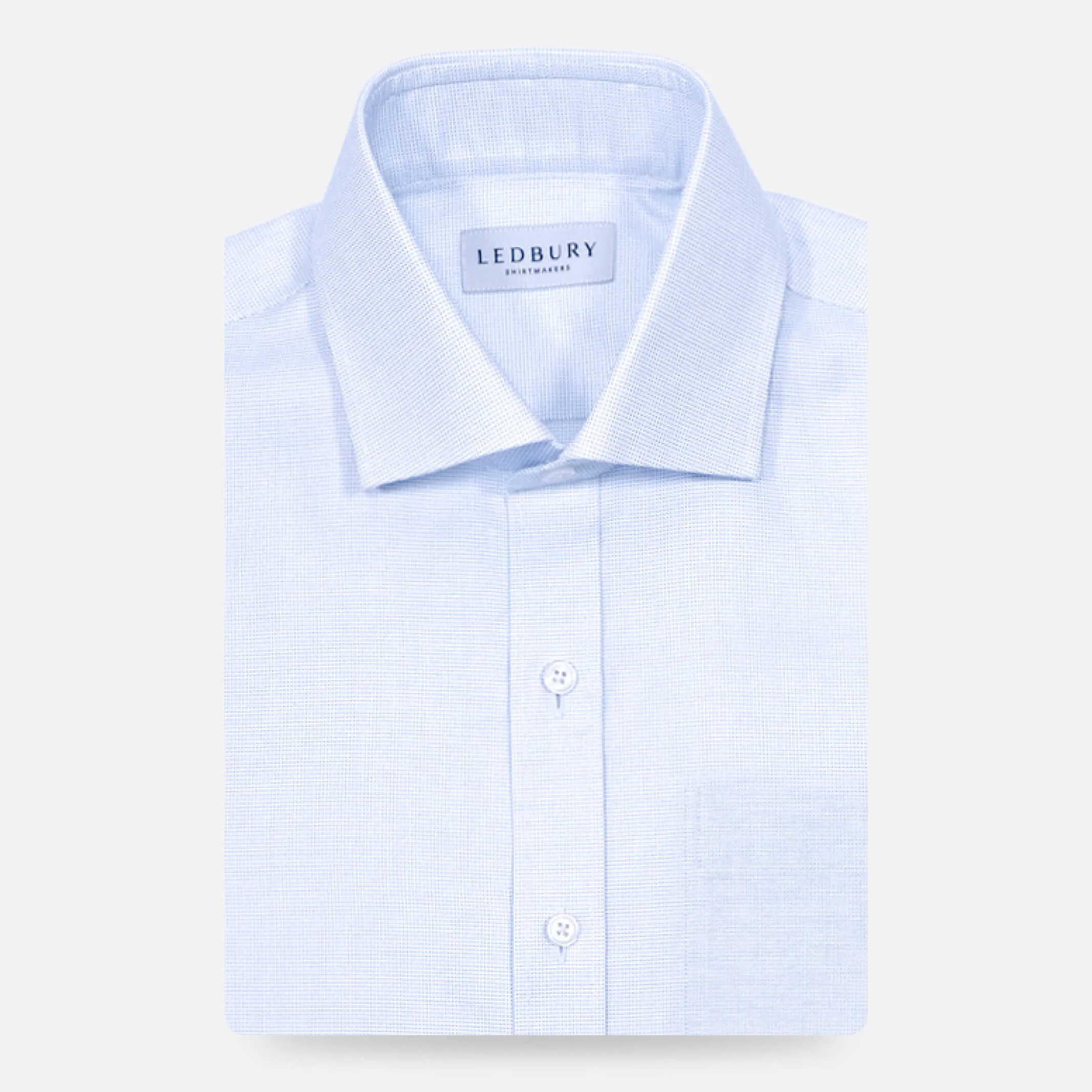 The Light Blue Pelton Royal Oxford Custom Shirt with Pocket