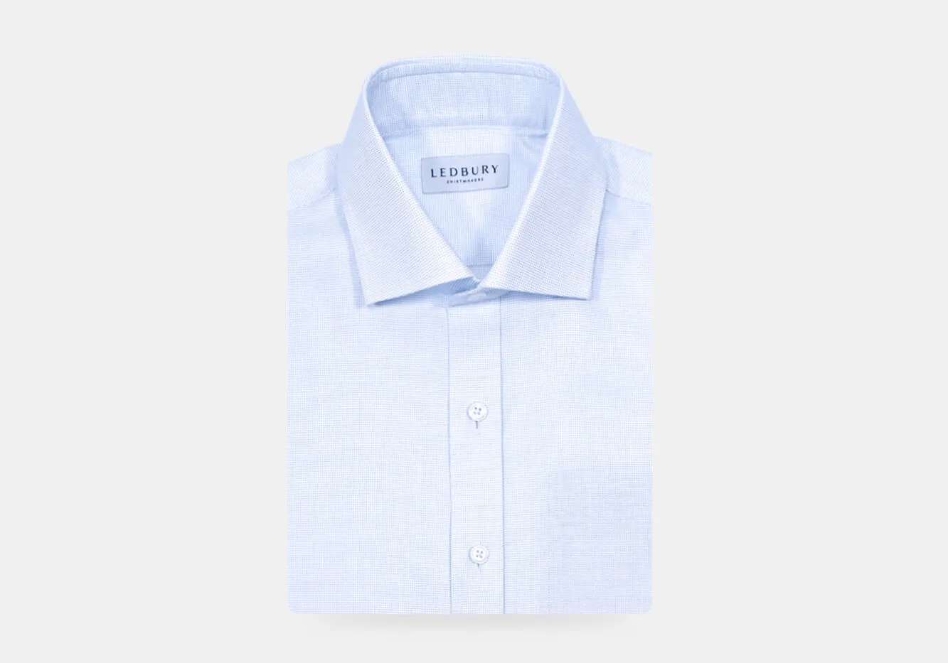 The Light Blue Pelton Royal Oxford Custom Shirt with Pocket