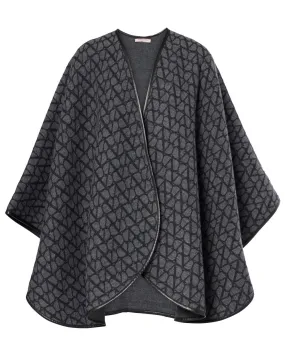 Toile Iconographe Wool and Cashmere Poncho in Grigio