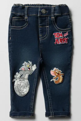 Tom & Jerry Skinny Denim Jeans Dark Blue