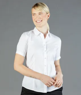 Ultimate White Short Sleeve Womens Shirt - Career Slim Fit