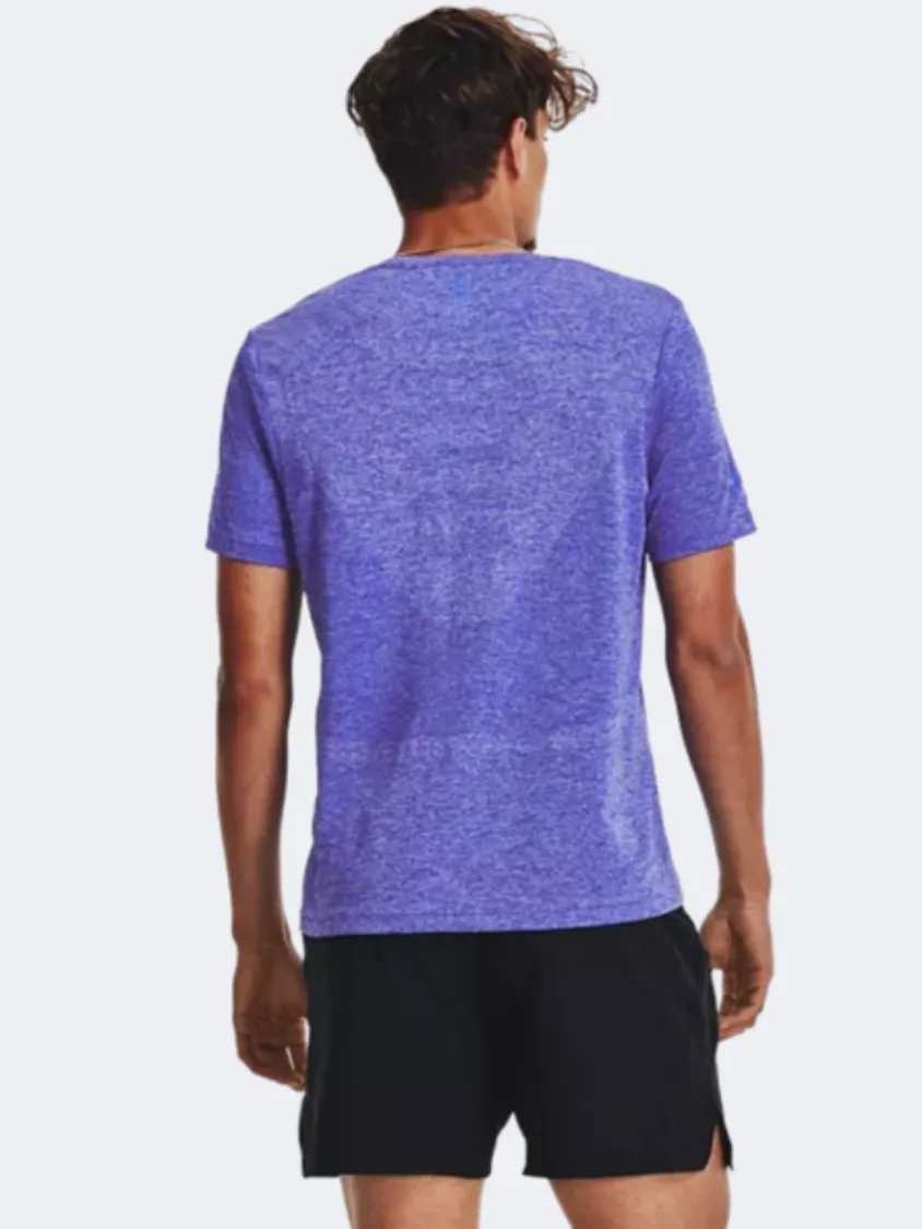 Under Armour Seamless Stride Men Running T-Shirt Royal Reflective