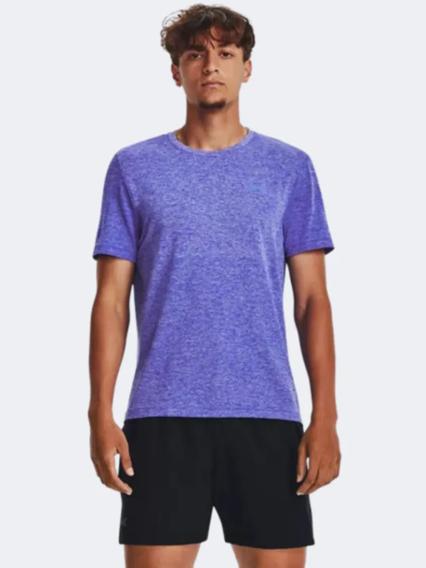 Under Armour Seamless Stride Men Running T-Shirt Royal Reflective