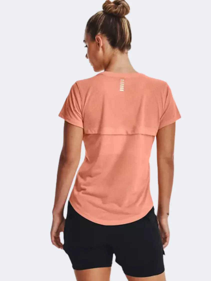 Under Armour Streaker Women Running T-Shirt Peach/Reflective