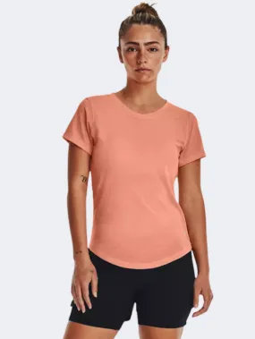 Under Armour Streaker Women Running T-Shirt Peach/Reflective