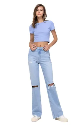 Womens 90's Vintage Flare Jeans