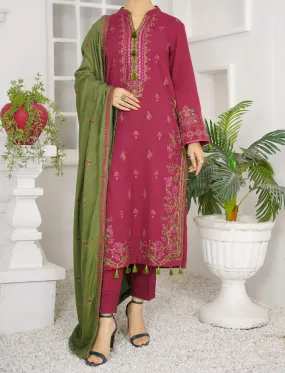 Women's “AMELIA" Winter Three Piece Khaddar Suit