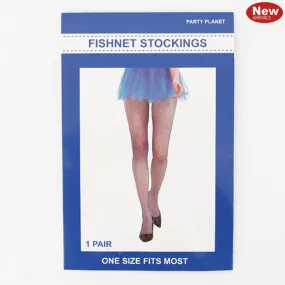 Womens Blue Fishnet Tights