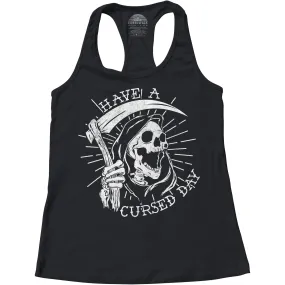 Women's Have a Cursed Day Racerback Tank Top