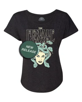 Women's The Female Gaze Medusa Scoop Neck T-Shirt