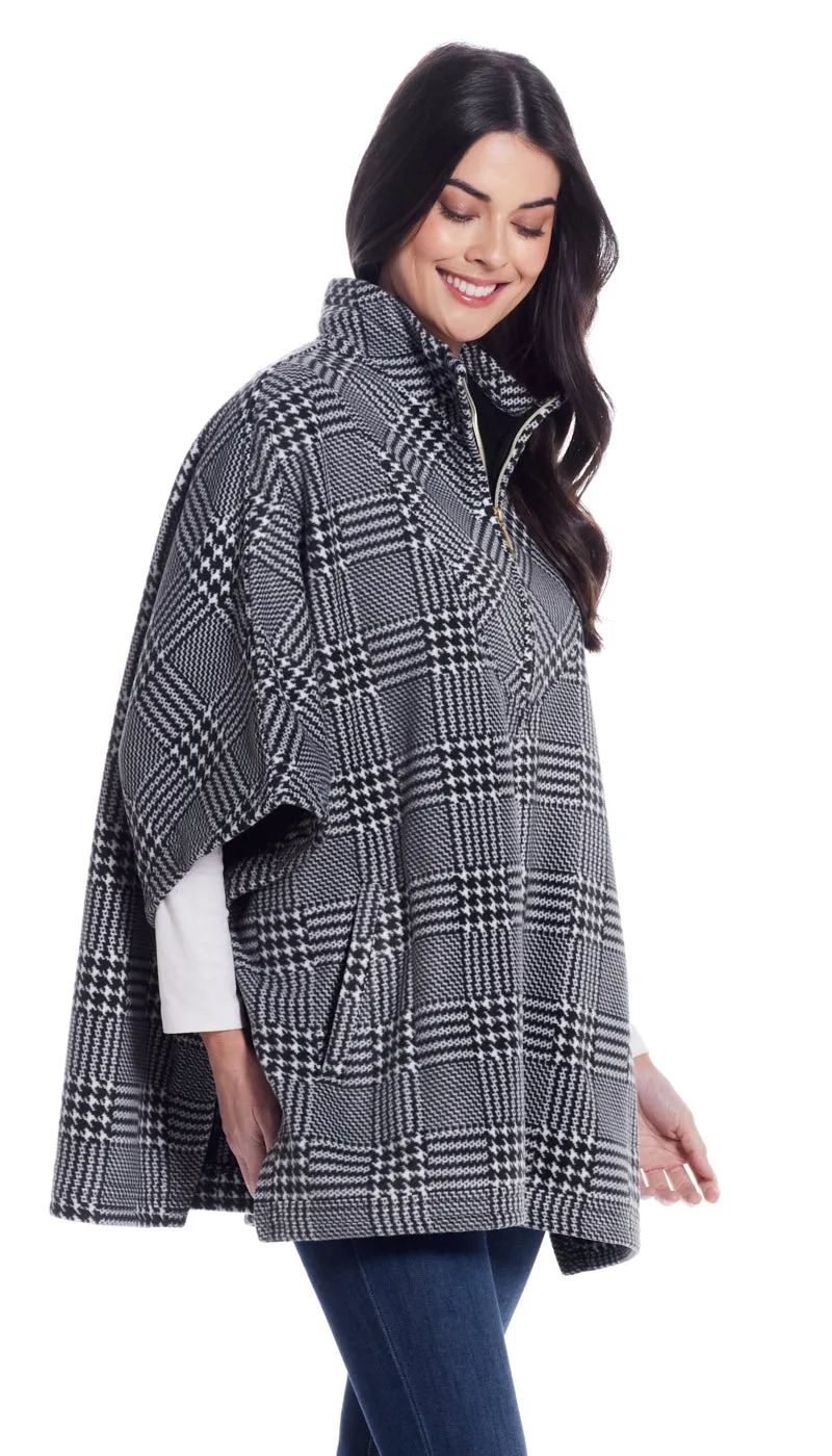 ZIP FLEECE PONCHO